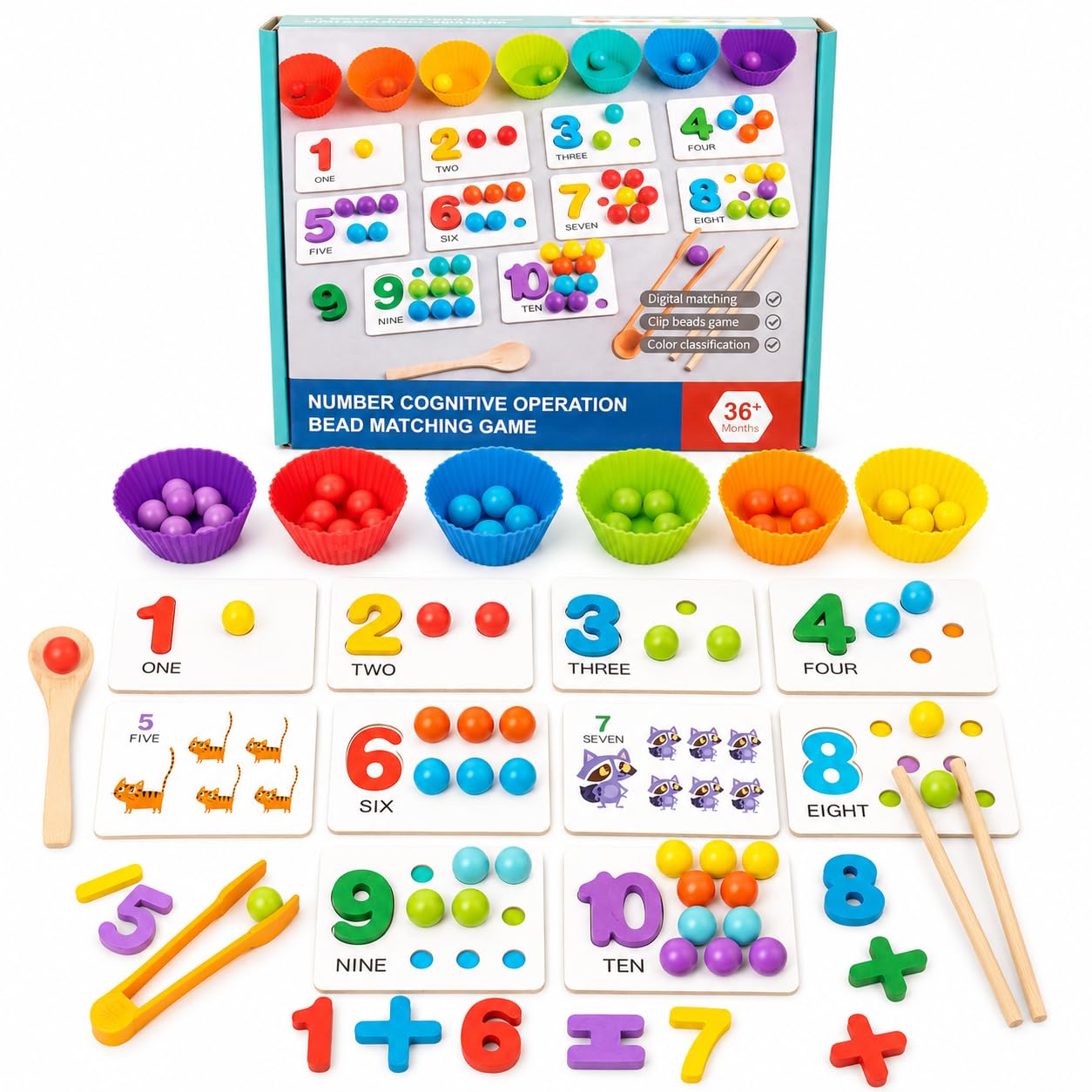Number Cognitive Operation Bead Matching Game