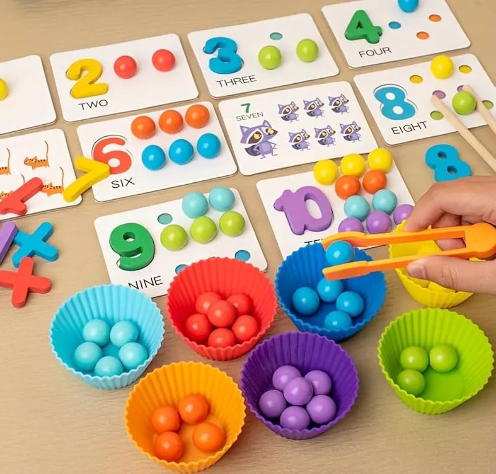 Number Cognitive Operation Bead Matching Game