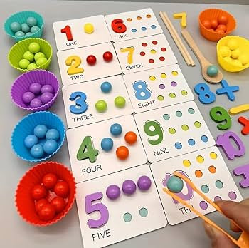 Number Cognitive Operation Bead Matching Game