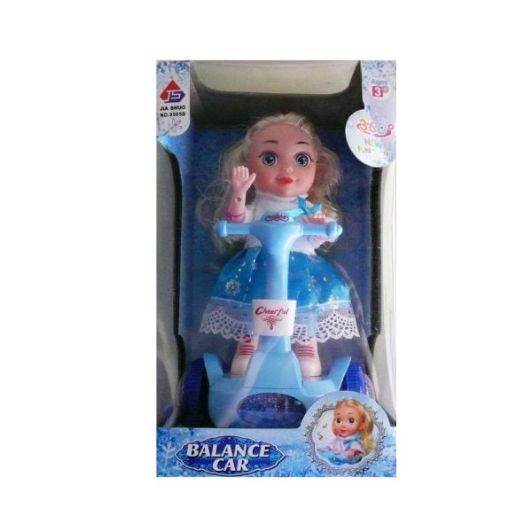 Doll Balance Car with Lights, Music & 360° Rotation image 2