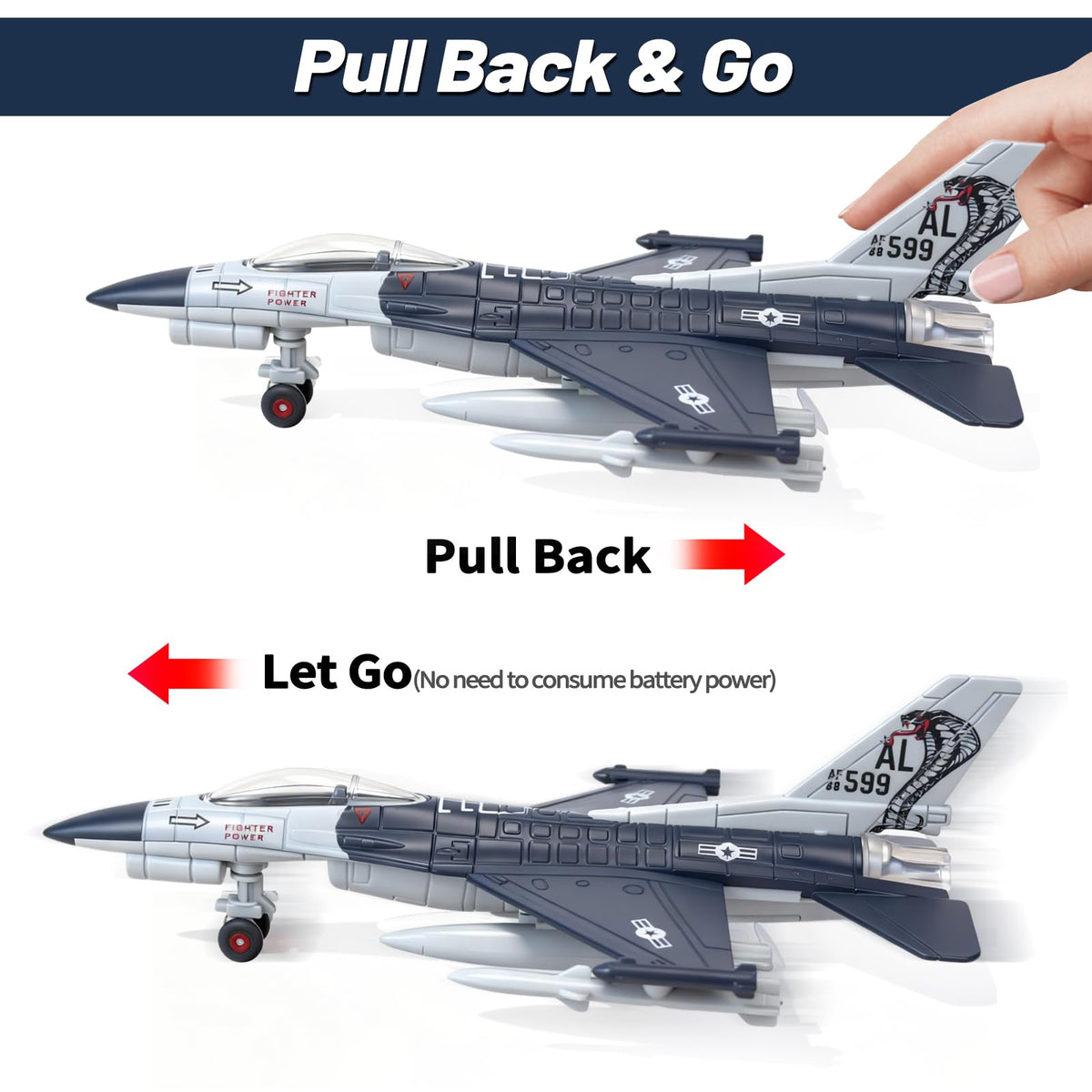 F-16 Fighter Jet Alloy Model product image 11
