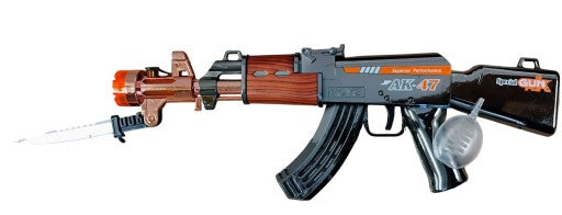 rifle AK Toy with sound and light Bayonet Rifle