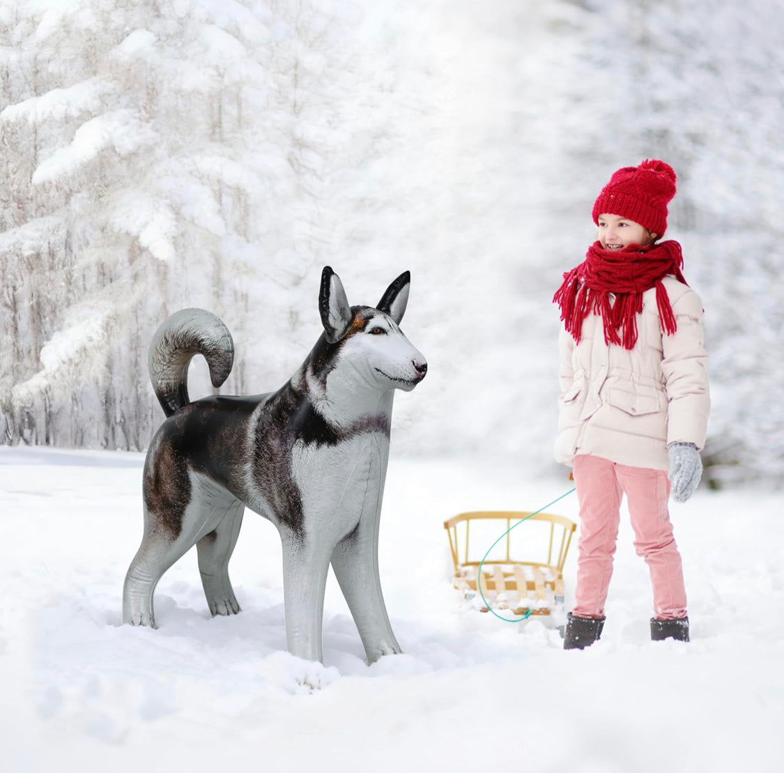 Life-Sized Inflatable Husky/Malamute product image 2