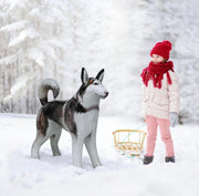 Life-Sized Inflatable Husky/Malamute product image 2