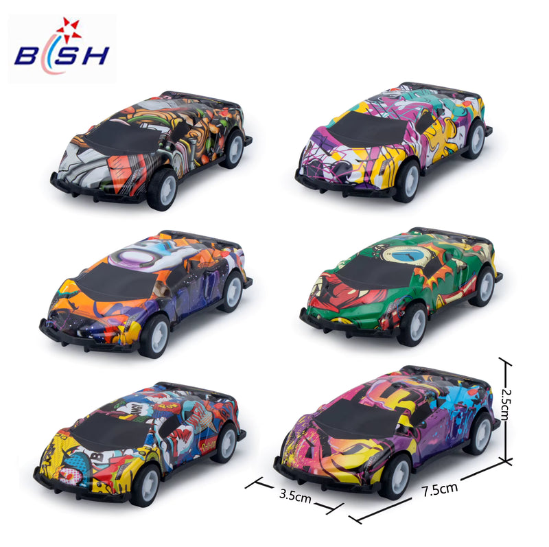 Die-Cast Metal Pull-Back Car Set 1:24 product image 2