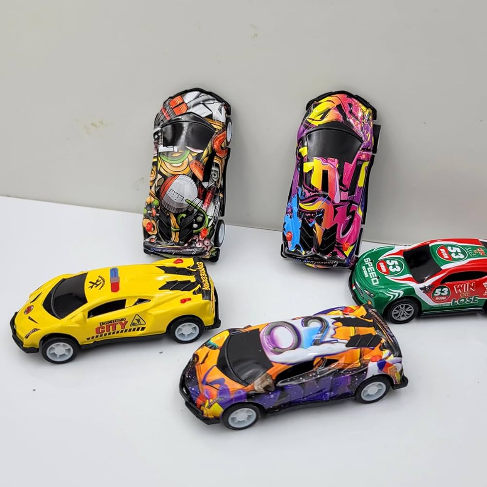 Die-Cast Metal Pull-Back Car Set 1:24 product image 4
