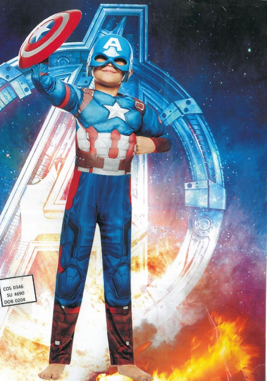 Captain America Muscle Costume Set