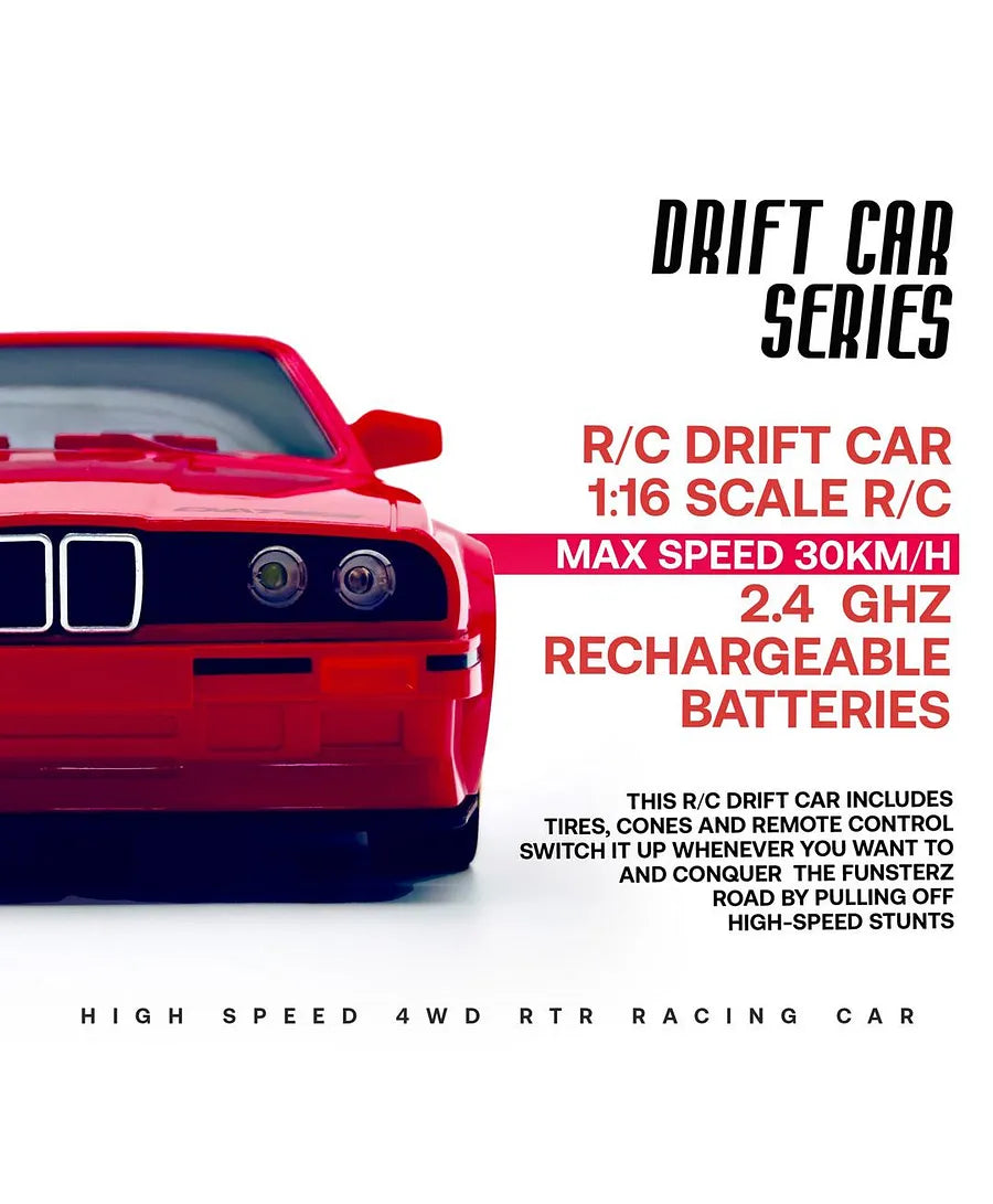 Classic red JDM Drift Car 1:16 product image 5