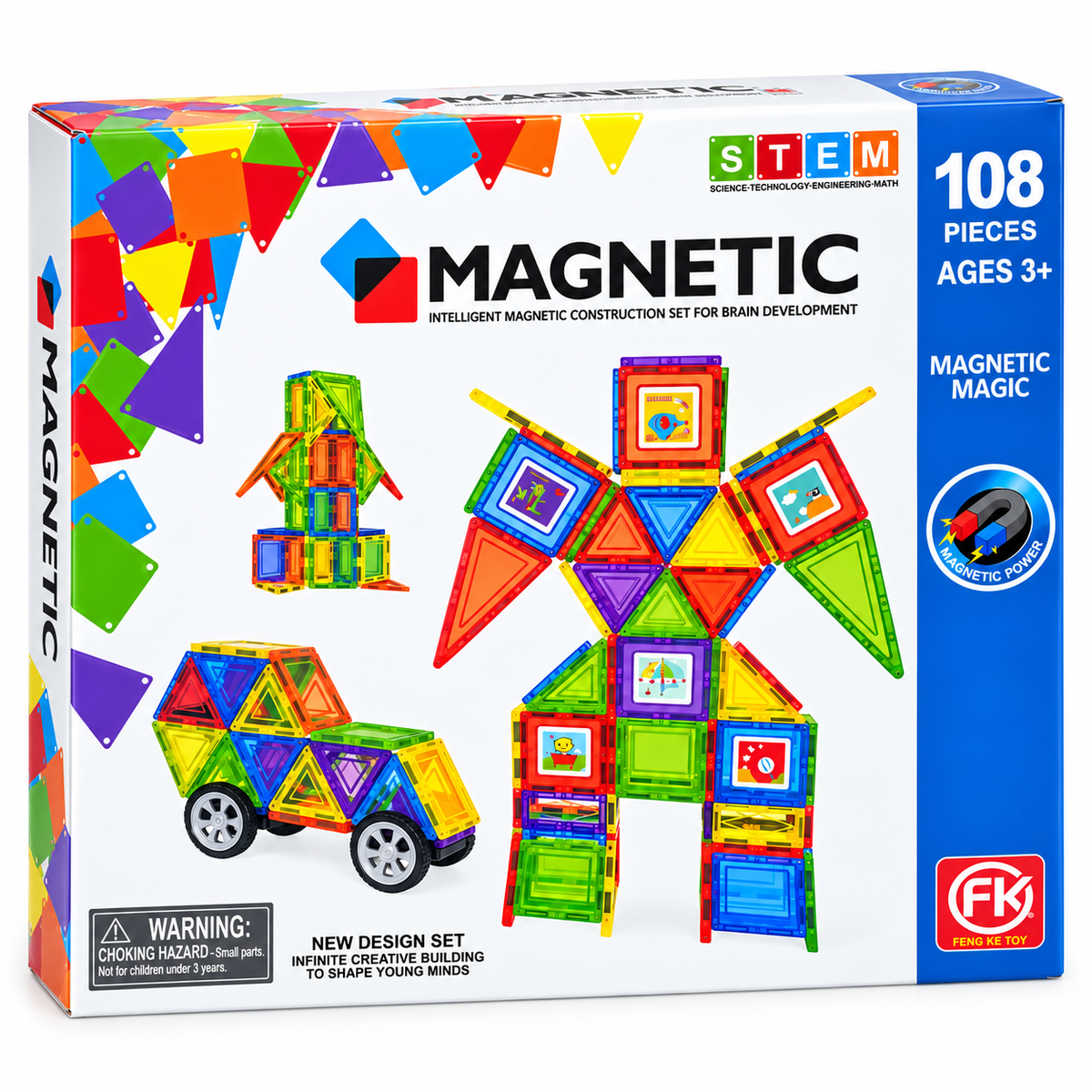 MMAGNETIC TILES 108 PCS