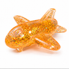 Glitter Airplane Squishy Squeeze Toy – Assorted Colours (1 Piece)