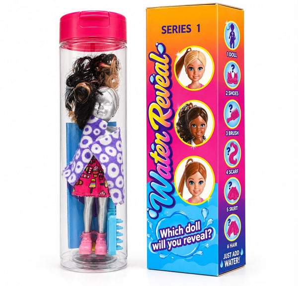 Water Reveal Fashion Doll Surprise Set – Just Add Water – Assorted
