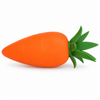 Leafy Carrot Squishy Squeeze Toy – 1 Piece