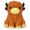 Jumbo Highland Cow Squishy Squeeze Toy – 1 Piece